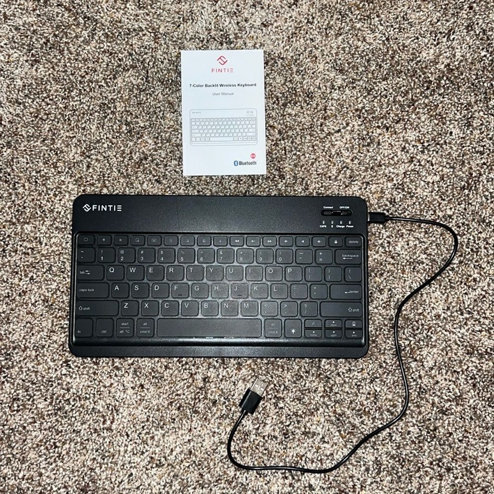 Fintie Bluetooth 7 Color Backlit Wireless Keyboard
